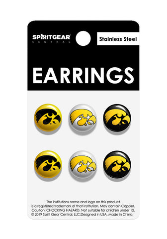 Iowa Hawkeyes Stud Earrings