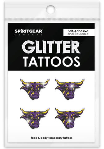Minnesota State Mavericks Glitter Tattoos 4 Pack