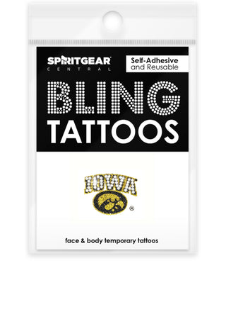 Iowa Hawkeyes Bling Tattoos