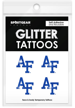 Air Force Falcons Glitter Tattoos 4 Pack