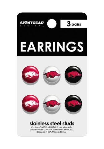 Arkansas Razorbacks Stud Earrings