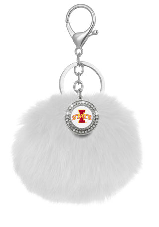 Iowa State Cyclones Pom Pom Keychains
