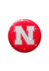 Nebraska Cornhuskers Glitter Button Pins