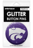 Kansas State Wildcats Glitter Button Pins