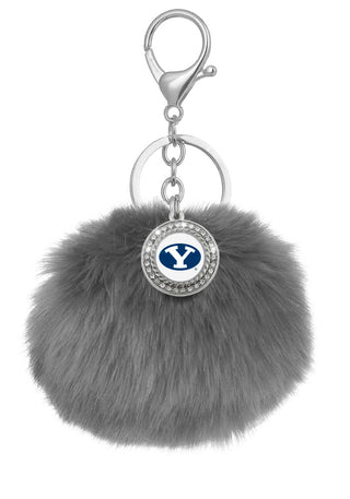 BYU Cougars Pom Pom Keychains