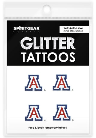 Arizona Wildcats Glitter Tattoos 4 Pack