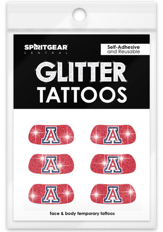 Arizona Wildcats Glitter Eye Blacks 3 Pack