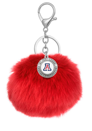 Arizona Wildcats Pom Pom Keychains