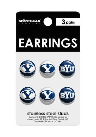 BYU Cougars Stud Earrings