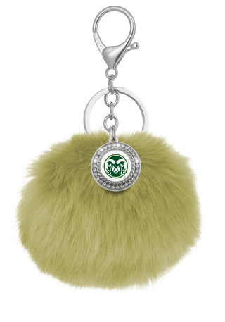 Colorado State Rams Pom Pom Keychains