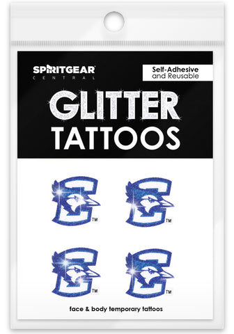 Creighton Bluejays Glitter Tattoos 4 Pack