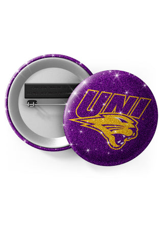 Northern Iowa Panthers Glitter Button Pins