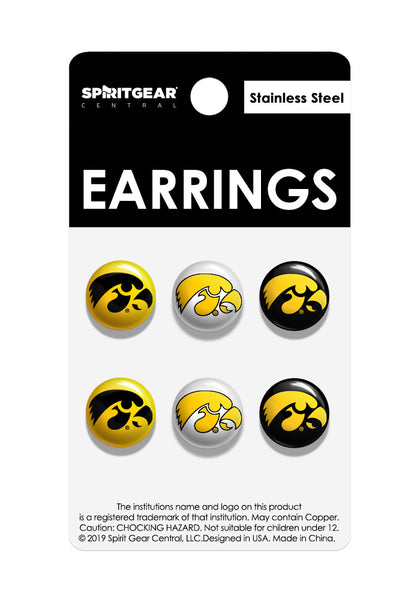 Iowa Hawkeyes Stud Earrings