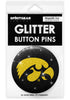 Iowa Hawkeyes Glitter Button Pins