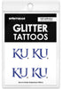 Kansas Jayhawks Glitter Tattoos 4 Pack