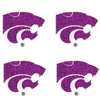 Kansas State Wildcats Glitter Tattoos 4 Pack