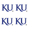 Kansas Jayhawks Glitter Tattoos 4 Pack