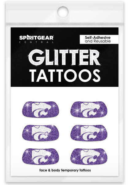 Kansas State Wildcats Glitter Eye Blacks 3 Pack