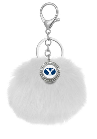 BYU Cougars Pom Pom Keychains
