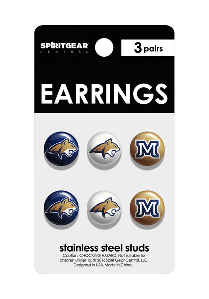 Montana State Bobcats Stud Earrings