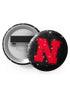 Nebraska Cornhuskers Glitter Button Pins