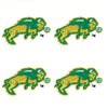 NDSU Bison Glitter Tattoos 4 Pack