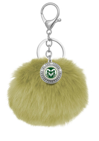Colorado State Rams Pom Pom Keychains