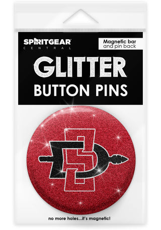 San Diego State Aztecs Glitter Button Pins