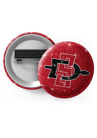 San Diego State Aztecs Glitter Button Pins