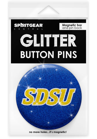 South Dakota State Jackrabbits Glitter Button Pins