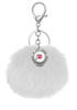 Utah Utes Pom Pom Keychains