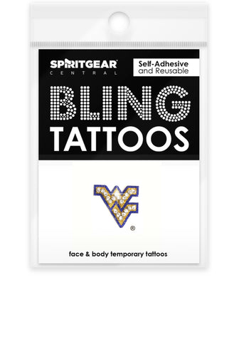West Virginia Mountaineers Bling Tattoos