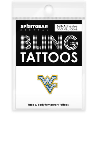 West Virginia Mountaineers Bling Tattoos