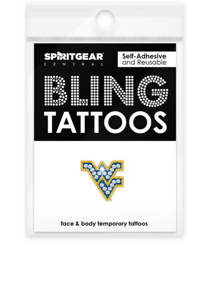 West Virginia Mountaineers Bling Tattoos