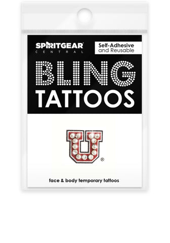 Utah Utes Bling Tattoos