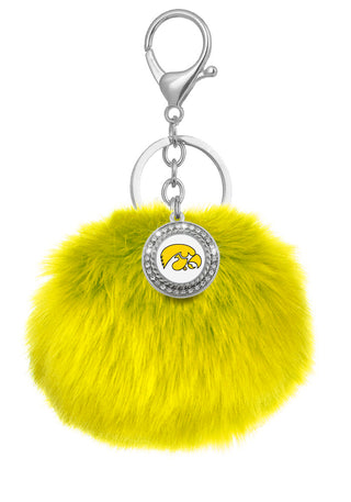 Iowa Hawkeyes Pom Pom Keychains