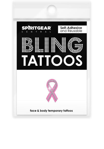 Awareness Ribbon Bling Tattoos
