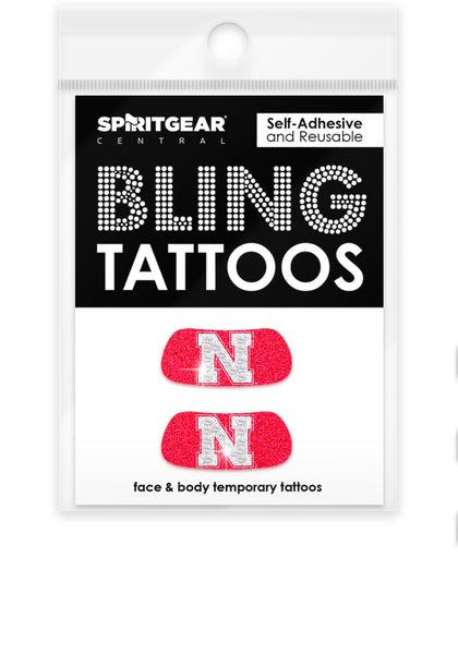 Nebraska Cornhuskers Bling Eye Blacks